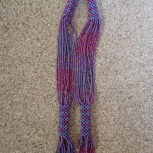 Alaskan Handcrafted Multicolor Beaded Necklace. Beautiful Piece Never Been Worn